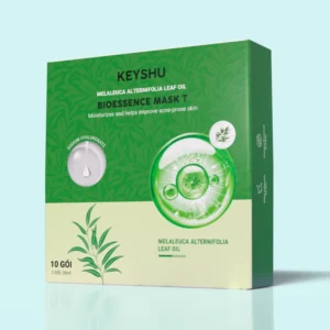 Bioessence Mask T - Mặt Nạ Tràm Trà | Hỗ Trợ Giảm Mụn, Kiểm Soát Dầu, Làm Dịu Da | 10 Miếng x 26ml